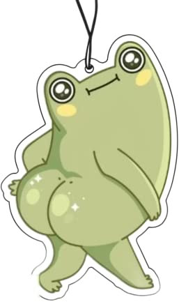 2x Popo Frog Duftbaum Auto Lustig, Frosch Duftspender, Tuning Car Air Freshener, Duftanhänger Set
