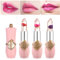 Mengxin 3 Stück Gelee Lippenstift mit Blume Drin Transparente PH Lippenstift Farbwechsel Jelly Lipstick Wasserfest Temperatur Lippenbalsam Lang Anhaltende Geburtstag Weihnachten Geschenk(3 Farbe)