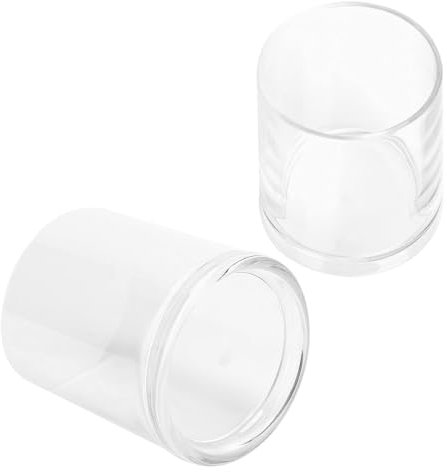 2 Vasos Para Beber, Vaso Acrílico Transparente De 200 Ml, Vasos De Plástico Reutilizables, Vasos Redondos Para Cerveza, Vasos Acrílicos Irrompibles Para Beber(Clear)