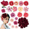 BOFUNX 20pcs Clip di Fiori Fermagli Fiori per Capelli Mollette per Capelli Fiore Accessori Capelli Boho per Ragazze Donna Matrimonio Sposa Nozze Spiaggia Estive