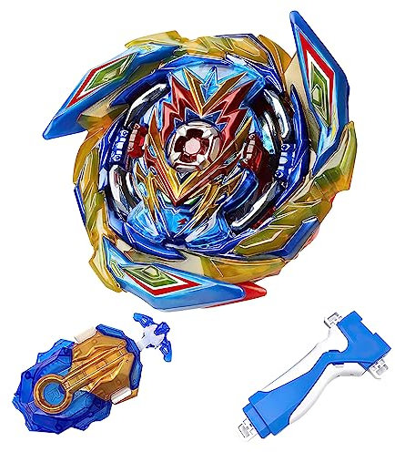 Toupie Blade Metal Fusion, Blade Burst Quadrive avec Lanceur et Poignée, Toupie Set Cadeaux pour Enfants Garçons (A)