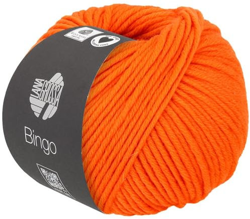 LANA GROSSA Bingo | Extrafeine Merinowolle waschmaschinenfest und filzfrei | Handstrickgarn aus 100% Schurwolle (Merino extrafein) | 50g Wolle zum Stricken & Häkeln | 80m Garn FB 759