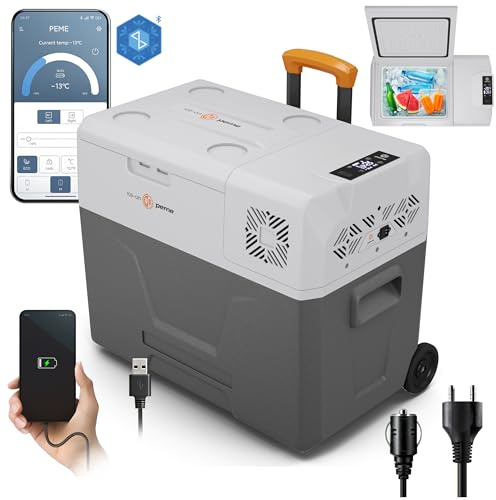 peme Frigo Portatile Elettrico da Campeggio 39L Compressore 12-24V 220-240V
