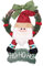 Weihnachtstürkranz, Weihnachts-Treppen-Dekorationen, Weihnachtskranz Türkranz Weihnachten, Adventsgesteck Weihnachtsgesteck Tischdeko für Adventskranz, Weihnachtskranz, Basteln (A, One Size)