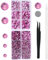YHMQ DU 6616 Stück heiße rosa Hotfix-Strasssteine, Kristall-Edelsteine, Glas für Trinkgläser, Kleidung, Hemden, Glitzer, flache Rückseite, rund, mit Pinzette und Picking-Stift (SS6~SS30)