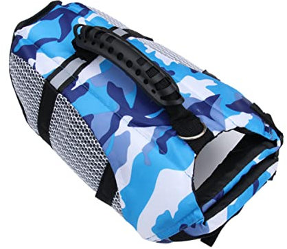 Sosoport Giubbotto Salvataggio Regolabile Per Cani Xl Gilet Galleggiante Per Animali Domestici Colore Blu Con Maniglie Per Trasporto e Sicurezza Garantita