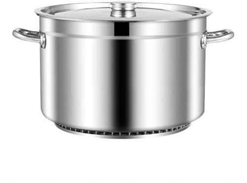 UPWONEC Multifunktionaler Universeller Stock Topf, Polierter Edelstahl -Kochtopf, Verbundbodenkartoffel -Topf Mit Versiegelungsdeckel, Pasta -Topf Für Familien- Und Gourmet -Mahlzeiten,40l