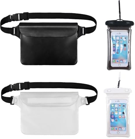 DKDDSSS 4 Stück Wasserdichte Tasche, Wasserdichte Handyhülle Unterwasser, Wasserdichter Beutel Wasserfeste Bauchtasche Schutzhülle, Wasserfeste Tasche Bauchtasche Wasserdicht, Wasserdichte Handytasche