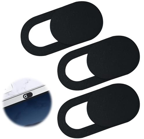 3er Set Webcam Abdeckung,Laptop Kamera Abdeckung,Kamera Abdeckung Laptop,Schieber handy kamera abdeckung,Extra Dünn kamera abdeckung handy,Metall Webcam Abdeckung,für Computer,Laptop,Tablet,Smartphone