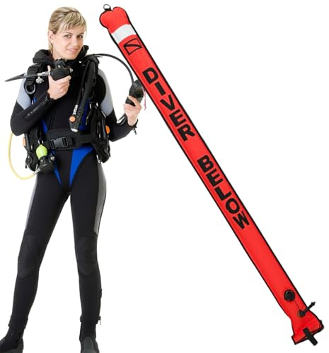 Tauchboje - Tauchboje - Sicherheitsausrüstung zum Tauchen, TPU | Beschichtung mit Dichtung aus 210D Nylongewebe, Tauchboje zum Schwimmen und immer