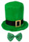 Juego de accesorios para el día de San Patricio, sombrero irlandés del día de San Patricio, suministros de recuerdo del festival del día de San Patricio, desfiles, disfraz de cosplay, sombreros