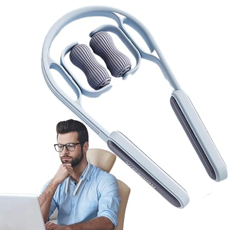 Nackenmassierer Roller Tiefengewebsmassage, Druckpunkt, Triggerpunkt | Halsknacker Druckpunkt-Massagegerät für Geschäftsreisen, Büroarbeit, Hochschulstudium, Lehrkräfte,