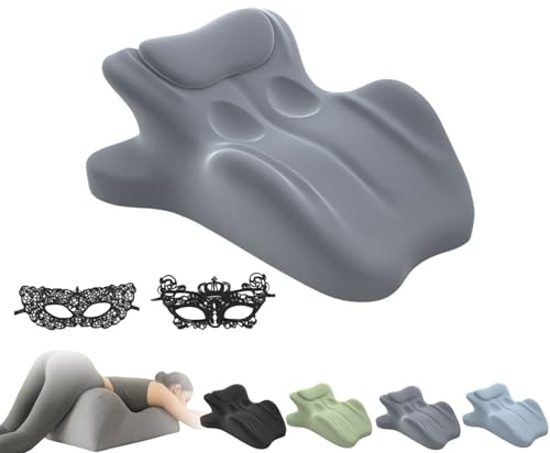 Generisch AngleX by Liebora, 27° Experience Pillow Often, Multifunctional Interaction Sex Pillow, Couples Deep Position Support for Couples for Easier and Painless Love (Gray)