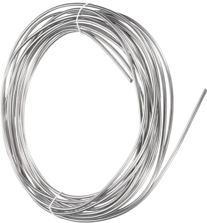 M METERXITY 6 Gauge Edelstahl Basteldraht 4.0mm 10m Biegsamer Floristikdraht Für Schmuckherstellung/Skulpturen/Armaturenbasteln/Floristik-Bonsai/DIY-Bastelarbeiten