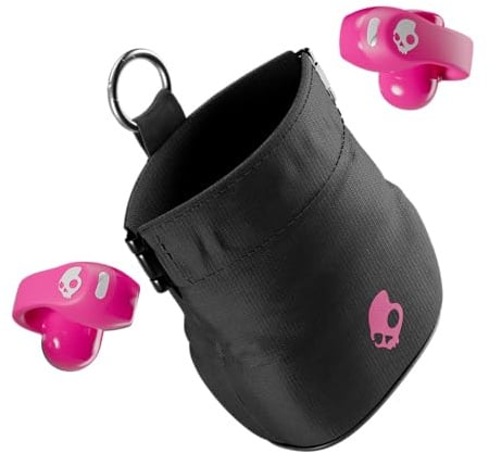 Skullcandy Push 720 Open Wireless Open-Ear Bluetooth Earbuds - Crazy Pink | Waterproof, Clip-On Lightweight Design, 30 Hours Battery, Wireless Charging Pouch, Exercise, Running Outdoors, Gym, Fitness