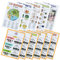 verbes Français et débutant vocabulaire salle de classe variété Posters, Lot de 11, Lot de 30,5 x 45,7 cm (E)