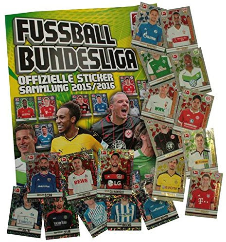 Bundesliga Sticker Komplettsatz 2015/2016 + Limitierte Sticker + Album