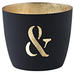 Gift Company &- Zeichen Windlicht, Eisen, 10cm