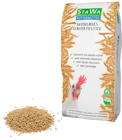 StaWa Wachtelkorn Basis, 2mm Pellets Wachtelfutter, ohne Gentechnik, ohne künstliche Konservierungs- und Farbstoffe, 10 kg