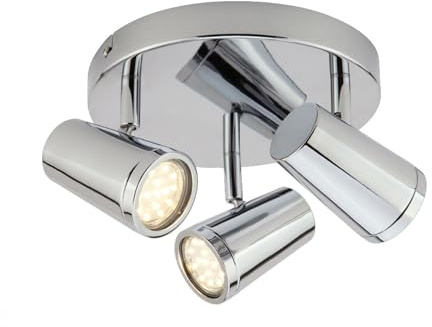 Spa SPA-35080-CHR Freya 3 Spot Light Plate, Chrome, IP44