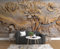 Papier Peint Panoramique Lignes De Lotus En Relief Papier Peint Intissé 3D Murale Tableaux Muraux Tapisserie Salon Chambre