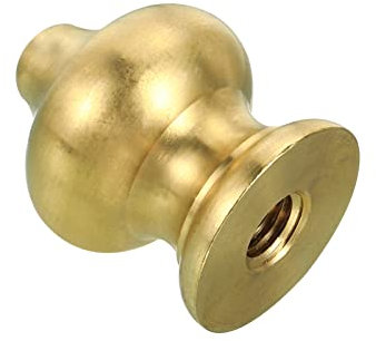 PATIKIL 1/4-27 Endstück Kugel Kappe Knopf Lampenschirm für Tischlampen Massiv Messing