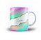 iCaseDesigner Personalised Marble Agate Swirl with Name on 11oz Ceramic Mug. 10. Colourful Pastel Marble