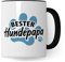 Tasse papa chien idée cadeau maître tasse à café cadeau pour propriétaire de chien tasse à café tasse chien (blanc et noir)