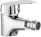 INGUZ | Grifo Bidet | Con Mezclador de Agua Fría y Caliente | Grifo Monomando Fácil Instalación con Flexos Incluidos | Grifo Bidet Para WC con Cartucho Cerámico Serie Viggo | Grifo de Bidet, Cromo