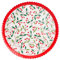Horeca Collection 6 Unidades - Platos Desechables Cartón de Ø 23 cm con Temática Navideña y Diseño de Acebo. Platos Biodegradables Navidad, 100% Reciclables Celebraciones y Eventos.