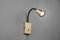 lightling Sandra Wandleuchte, Flexarm verstellbar, Breite: 8.5 cm, Höhe: 23.5 cm, Auslage: 22 cm, Messing matt, Metall, exkl. Leuchtmittel, GU10, max: 10W