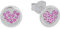 Prinzessin Lillifee Ohrstecker 925 Sterling Silber Mädchen Kinder Ohrschmuck, mit Zirkonia synth., 0,7 cm, Silber, Herz, Kommt in Schmuck Geschenk Box, 2037919
