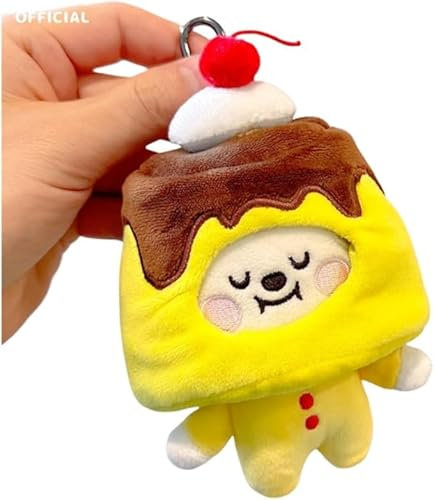 Kpop BTS poupées en peluche BT21 Porte-clés 10 cm Pendentif sac Décoration pour les fans (Chimmy)