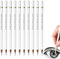 10PCS White Pencils for Sketching – Premium Charcoal Drawing Pencils for Artists, Beginners, Students – Ideal for Highlights and Charcoal Artwork