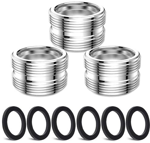 3 Pezzi Corredo Dell'Adattatore Del Rubinetto, CNYMANY Maschio M22mm a Maschio M22mm Kit adattatore per aeratore da cucina adattatore per rubinetto del lavandino Tubo standard per filtro dell'acqua