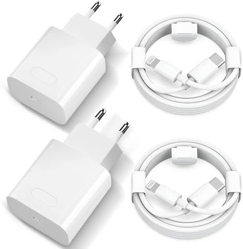 Cargador Rapido USB C 20W con Cable [2 Pack] Certificado MFi Compatible for iPhone 14/14 Pro/14 Pro MAX/14 Plus/13/12/ 11/ XS/XS MAX/XR