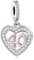 13 18 21 30 40 50 60 70 80 Birthday Age Anniversary Rose Gold Love Heart Charm Bead Pendant 925 Sterling Silver Compatible With Pandora Charm Moments Bracelet (40th Birthday Charm)