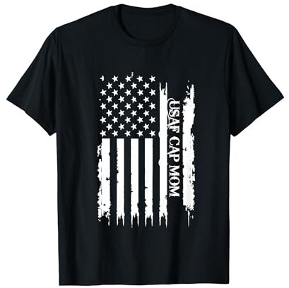 USAF CAP Mama Vereinigte Staaten in Not mit US-Flagge T-Shirt