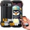 Blackview N6000SE Mini Telephone Portable Incassable, 12Go+128Go Android 13 Téléphone Débloqué, 4.3 QDH+ Smartphone Incassable Etanche IP68, 3700mAh, Dual 4G LTE,GPS,NFC,OTG,FM, Orange