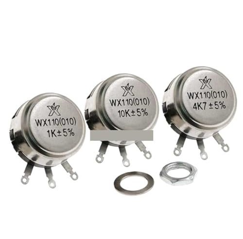 Potentiometer 1PCS WX110 010 Single-Turn Wirewound Potentiometer 1W 470R 1K 2K2 5K6 10K 4.7K 22K 3K3(4.7K Ohm)