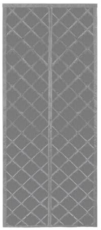 Magnetic Thermal Insulated Door Curtain Modern Blackout Door Curtain 34 * 82in Waterproof Door Covers Suitable for Homes Flats etc. 32 * 80 inches Door (Gray)