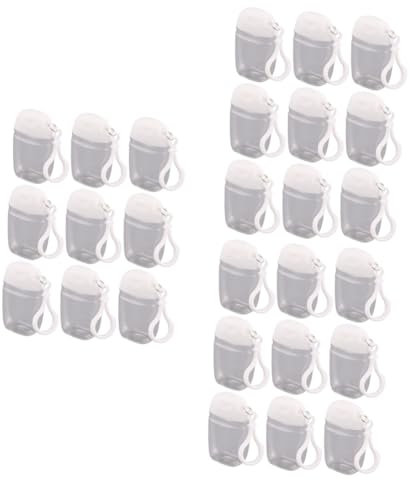 Healeved 27pcs Travel Packing Bottles Empty Tubes Flip Cap Shampoo Conditioner Containers for Toiletries Portable Keychain Bottle Use in Hotel Trip