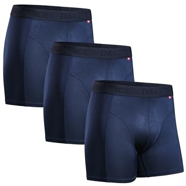DANISH ENDURANCE 3er Pack Sport Boxershorts Herren, Regulär oder Lang | Funktionsunterwäsche, Elastisch & Atmungsaktiv, Scheuerfrei für Training & Fitnessstudio, Regulär oder Lang