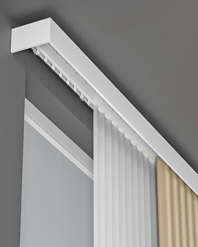 Fenstervolant mit strapazierfähigem 3-in-1-Vorhang, Querbehang, Raumverdunkelung, 100 cm