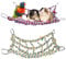 Bebochoi Pack of 2 Coloured Climbing Nets for Birds and Small Animals, Bird Rope Climbing Net, Hanging Hammock, 32 × 25 cm Rat Climbing Rope Net, Pet Hammock, Cage Accessories for Hamsters, Birds