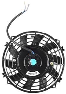 Ventola Raffreddamento Motore KIT ELETTROVENTOLA DA 7 POLLICI RADIATORE RAFFREDDAMENTO OLIO AUTOMOTIVE UNIVERSALE SLIM RAFFREDDAMENTO 12V 80W Ventola Radiatore