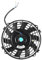 Ventola Raffreddamento Motore KIT ELETTROVENTOLA DA 7 POLLICI RADIATORE RAFFREDDAMENTO OLIO AUTOMOTIVE UNIVERSALE SLIM RAFFREDDAMENTO 12V 80W Ventola Radiatore