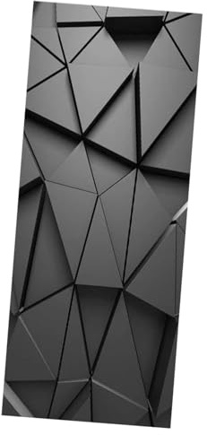 DIYEAH Lot De 2 Autocollants Décoratifs Imperméables Et Amovibles Pour Porte Et Réfrigérateur Revêtement Adhésif 3D Facile À Poser Pour Cuisine Salon Et Salle De Bain