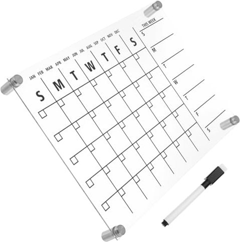 CANIGHT 1 Set Nachrichtenschreibtafel, Trocken Abwischbare Termintafel, Trocken Abwischbares Whiteboard, Notiztafel, Dekorative Trocken Abwischbare Tafel, Anschlagtafeln Für Die Küche,