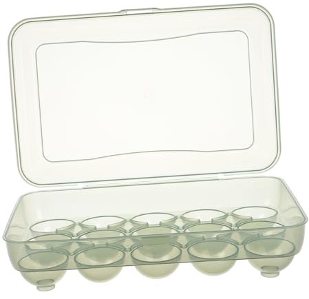 jojofuny Eierbehälter Kühlschrank Kunststoff Transparent-grün Mit Deckel Langlebig Lebensmittelecht Eieraufbewahrung Organizer Praktische Frischhaltebox Für Küche Und Kühlschrank